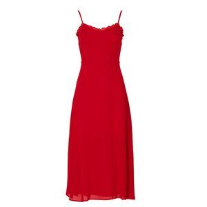 Reformation Red Midi Dress